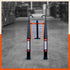 Bathla 14.5ft Aluminium Telescopic Ladder | 2-Year Manufacturer Warranty | Portable & Compact | Made in India (15 Step - 4.4 mtr)